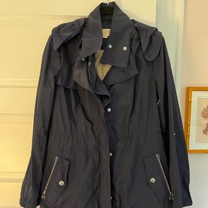 Michael by Michael Kors Navy Rain Coat